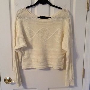 Cropped knit sweater